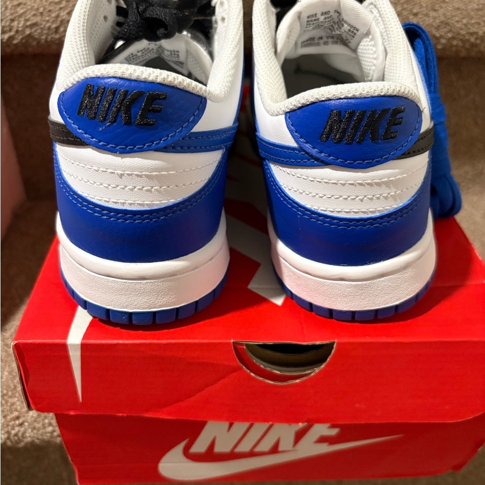 Size 6.5 - Nike By You Dunk Low Fragment Royal Blue White Black - Picture 5 of 5